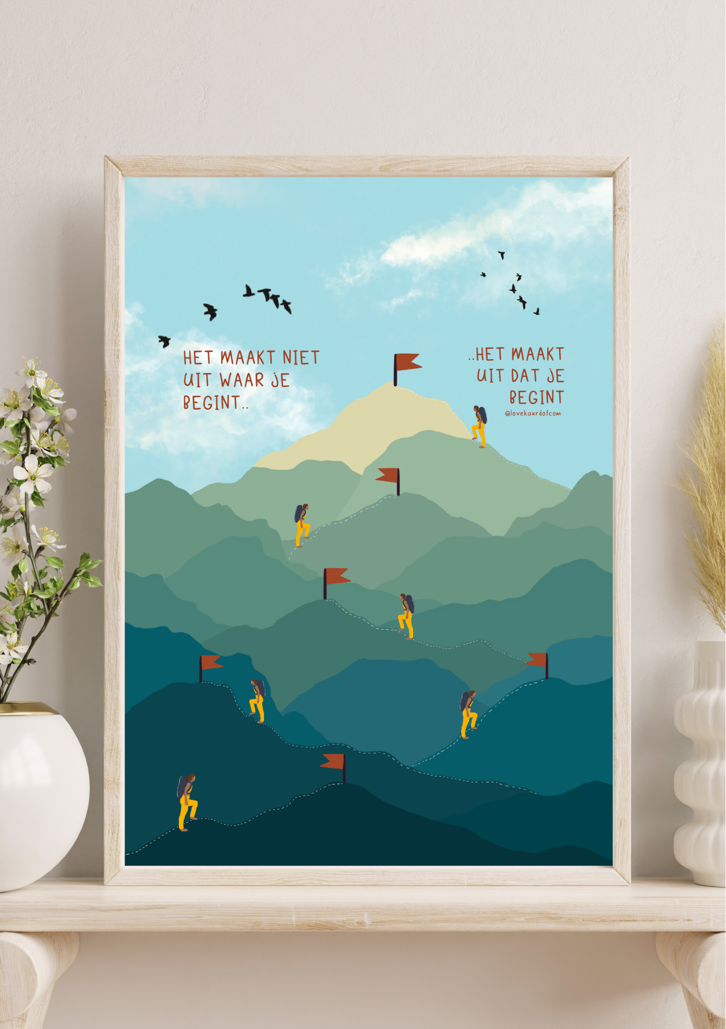 It Doesn't Matter Where You Start - A4 Print