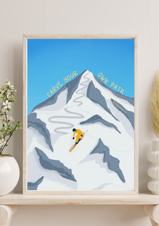 Carve Your Own Path - A4 Print