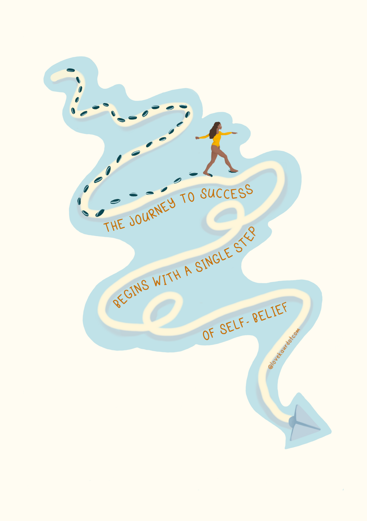The Journey To Success - Sticker