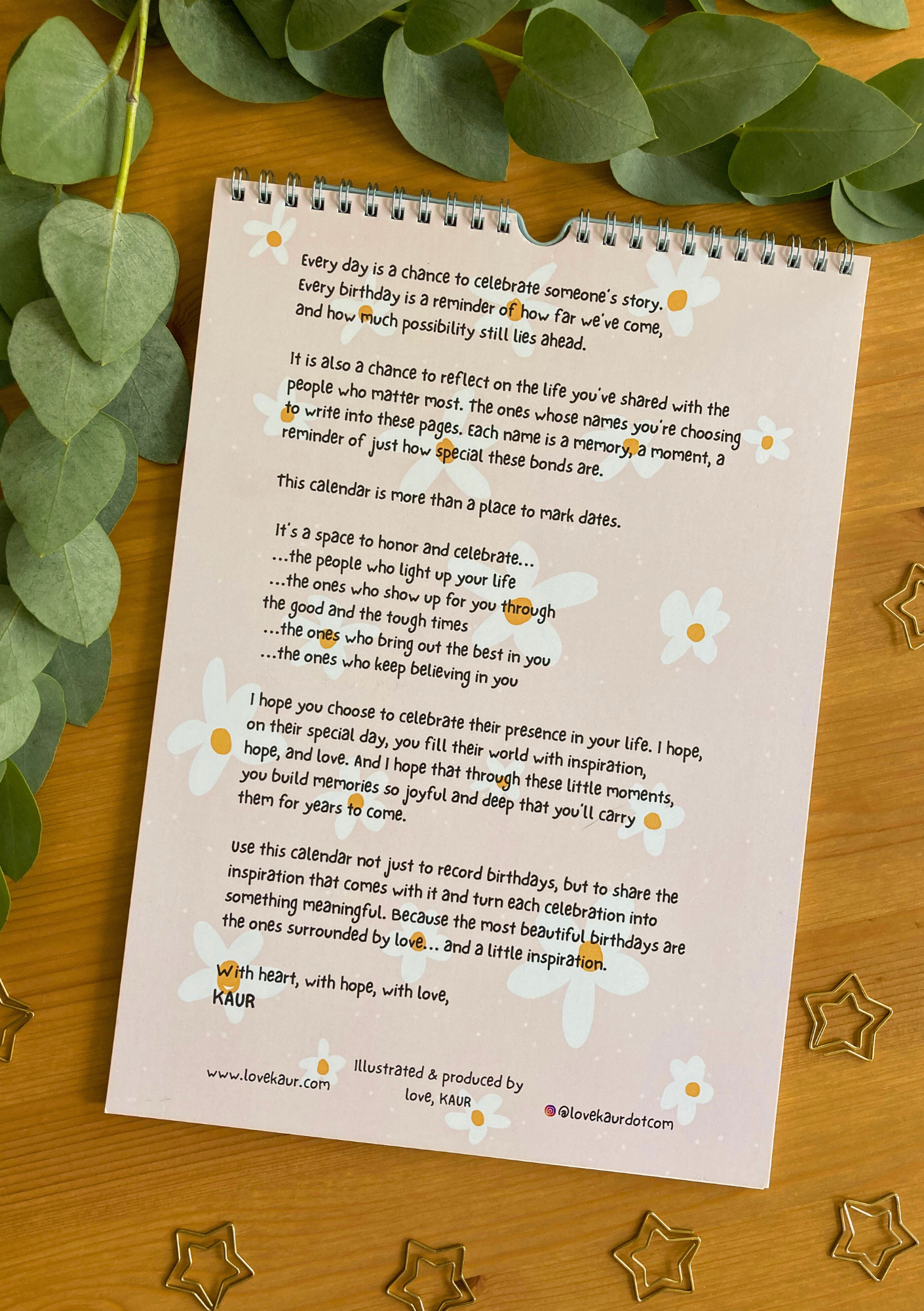 Birthday Calendar